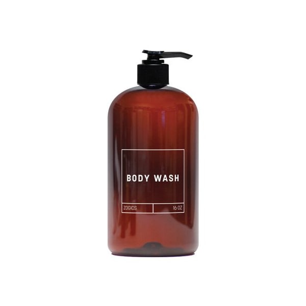 Zogics Body Wash Dispenser, 16 oz Refillable Bottle ZOGBW16 - main